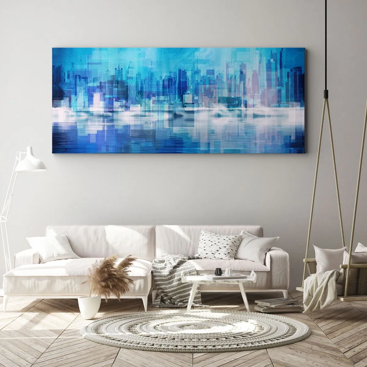 Canvas picture - Sunk in Blue - 90x30 cm