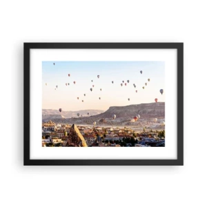 Poster in black frame - Like Ships in the Sky - 40x30 cm