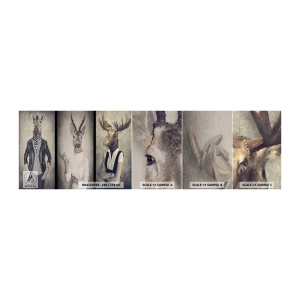 Photo Wallpaper Sample Self-Adhesive Deluxe Sticker - Let Gestures Speak - Abstraction, Fantasy, Ribs - 100x30 cm