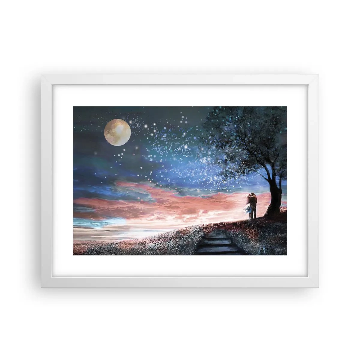 Poster in white frmae - Starry Spectacle - 40x30 cm