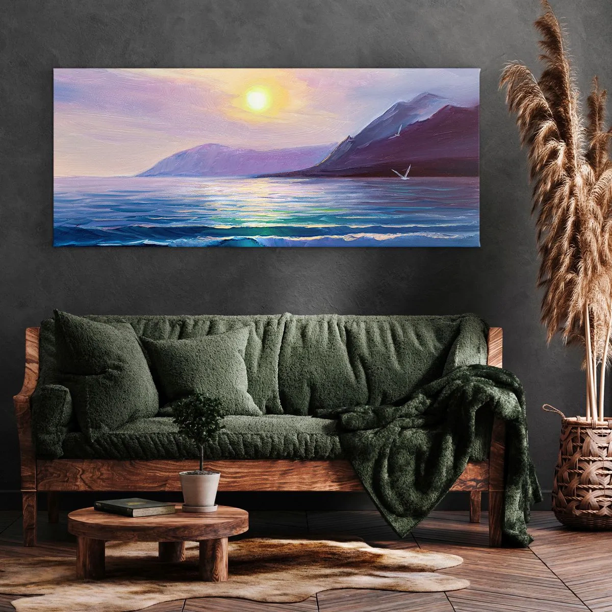 Canvas picture - Crystal of Water and Air - 160x50 cm