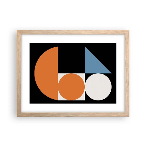 Poster in light oak frame - Figure System - 40x30 cm