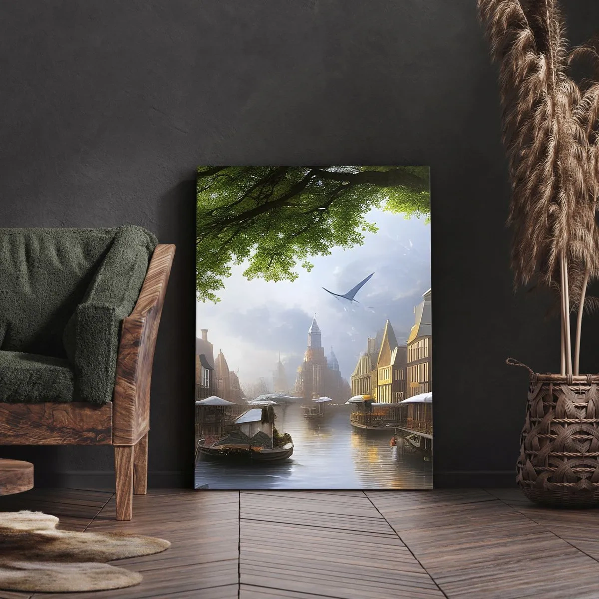 Canvas picture - Dutch Urban Landscape - 80x120 cm