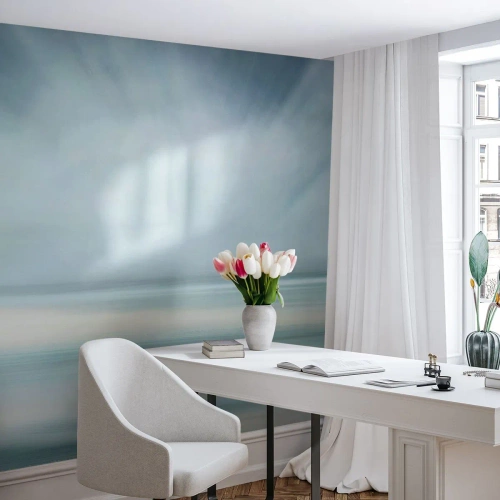 Self-Adhesive Photo Wallpaper Deluxe Sticker - Calm up to the Horizon - Bright, Piece, Sky - 350x256 cm