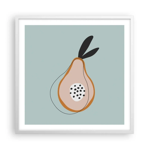 Poster in white frmae - Penetrating the Nature of Things - 60x60 cm