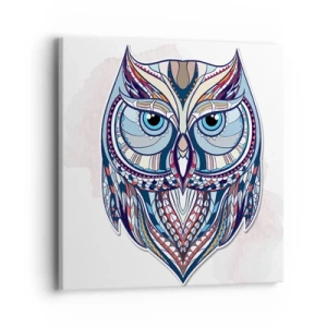Canvas picture - Ornamental Owl - 40x40 cm