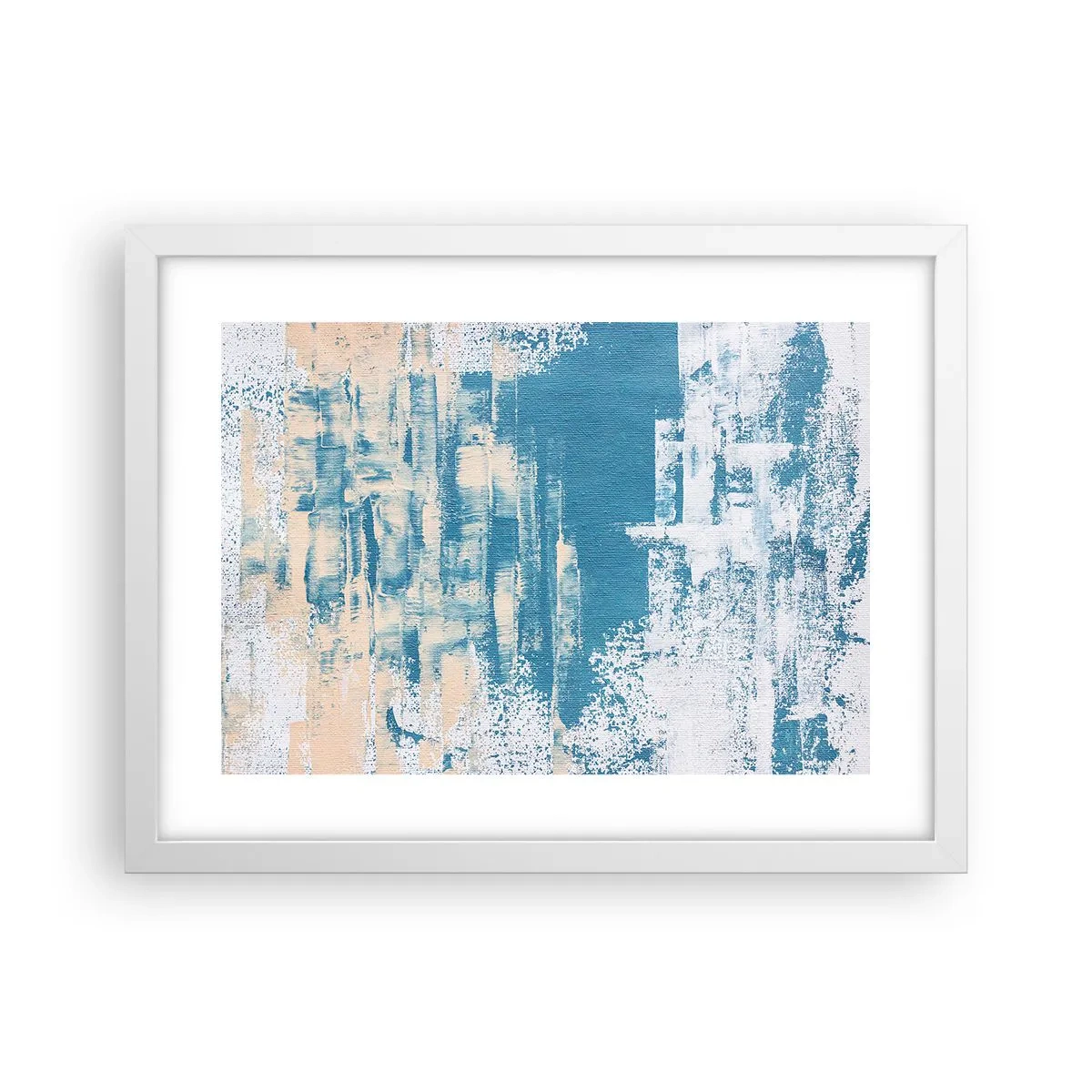 Poster in white frmae - Through an Icicle - 40x30 cm