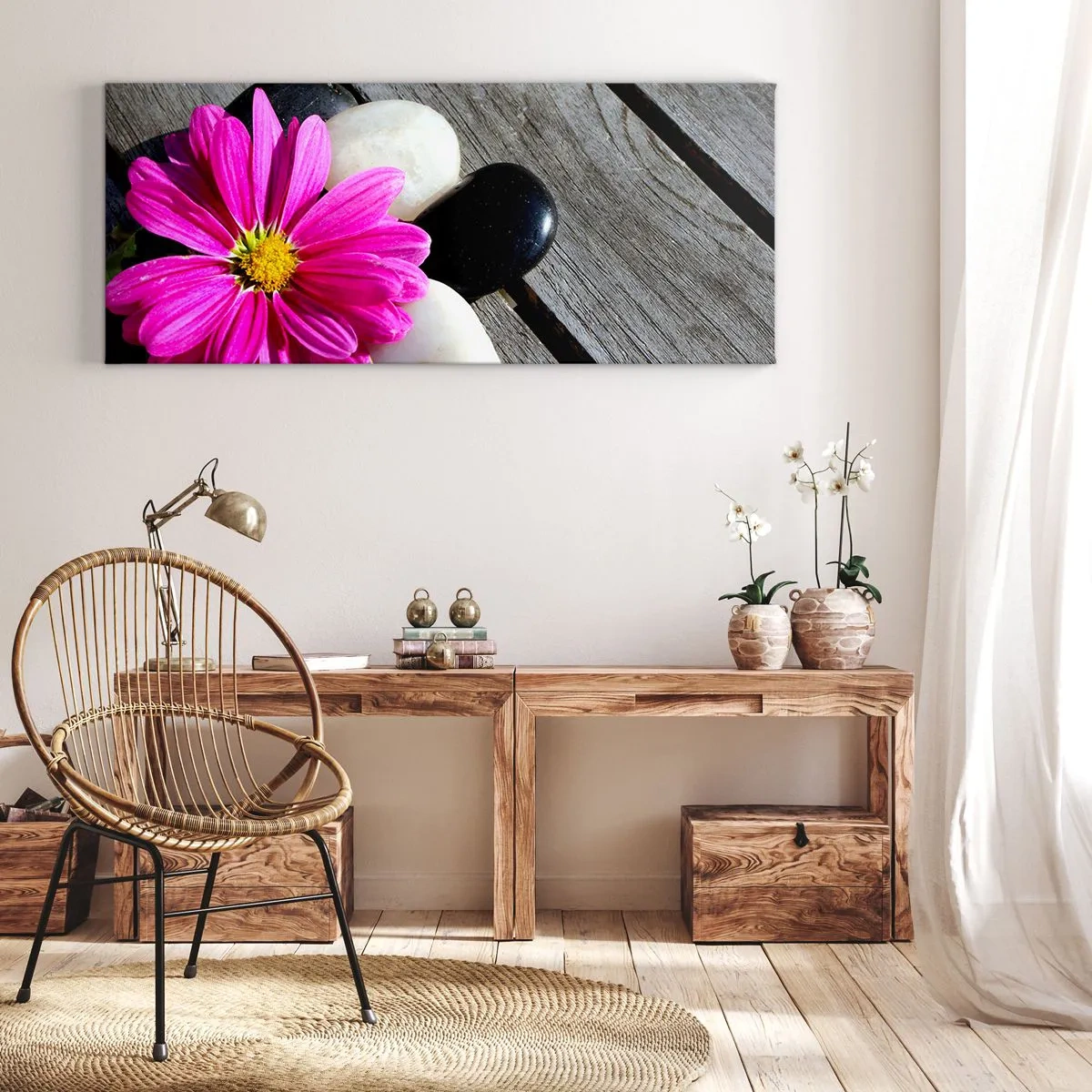 Canvas picture - Rest on a Pier - 160x50 cm