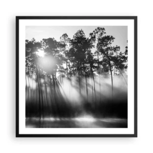 Poster in black frame - Unstoppable Sun - 60x60 cm