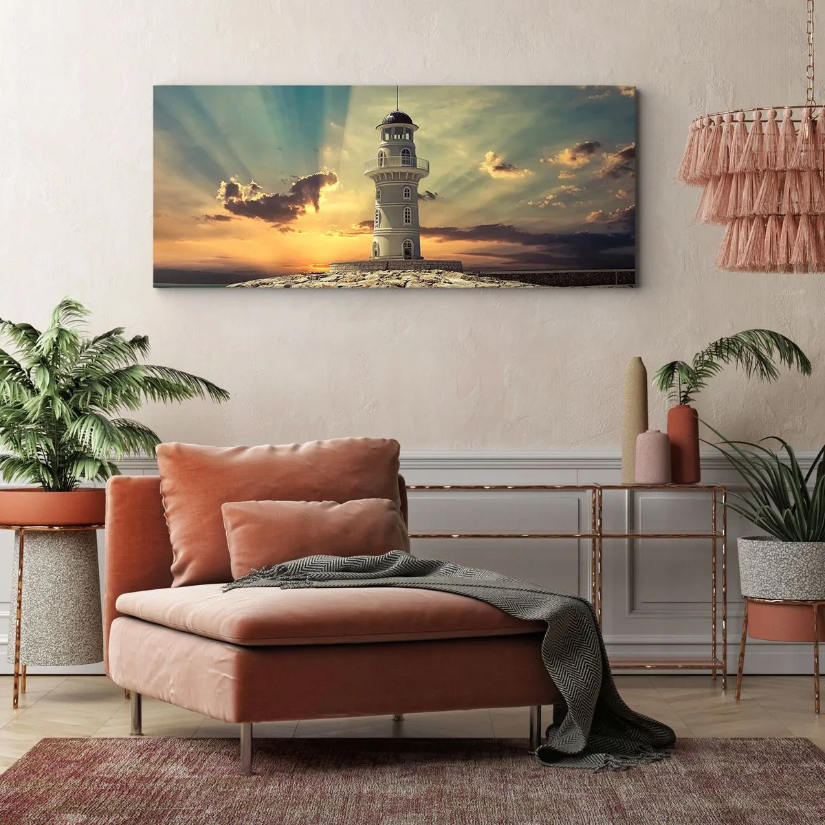 Canvas picture - Light, Hope, Beauty - 140x50 cm
