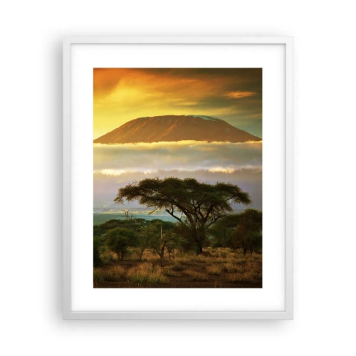 Poster in white frmae - Traveller's Dream - 40x50 cm