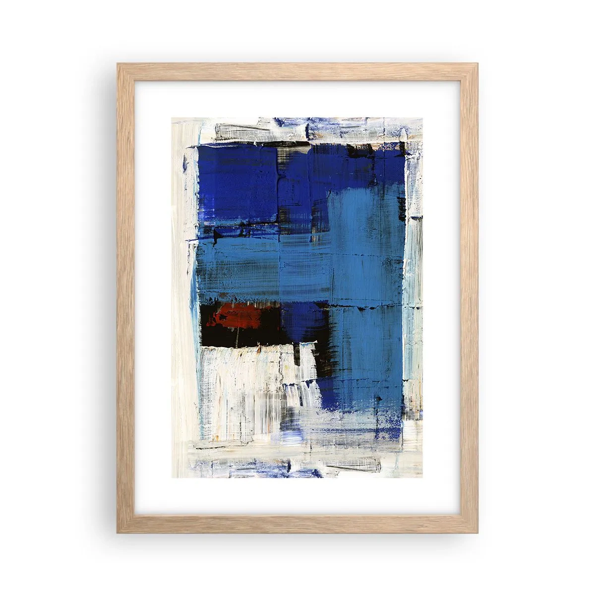 Poster in light oak frame - The Secret of Blue - 30x40 cm