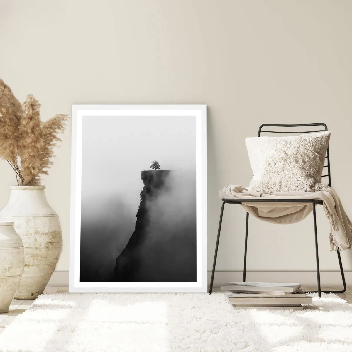 Poster in white frmae - On the Edge of the World - 30x40 cm