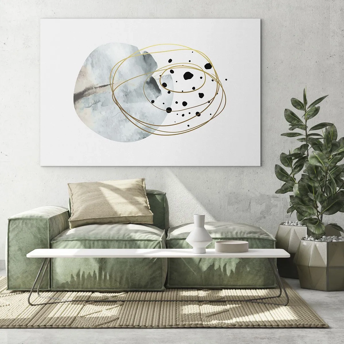 Glass picture - In the Embrace of Space - 120x80 cm