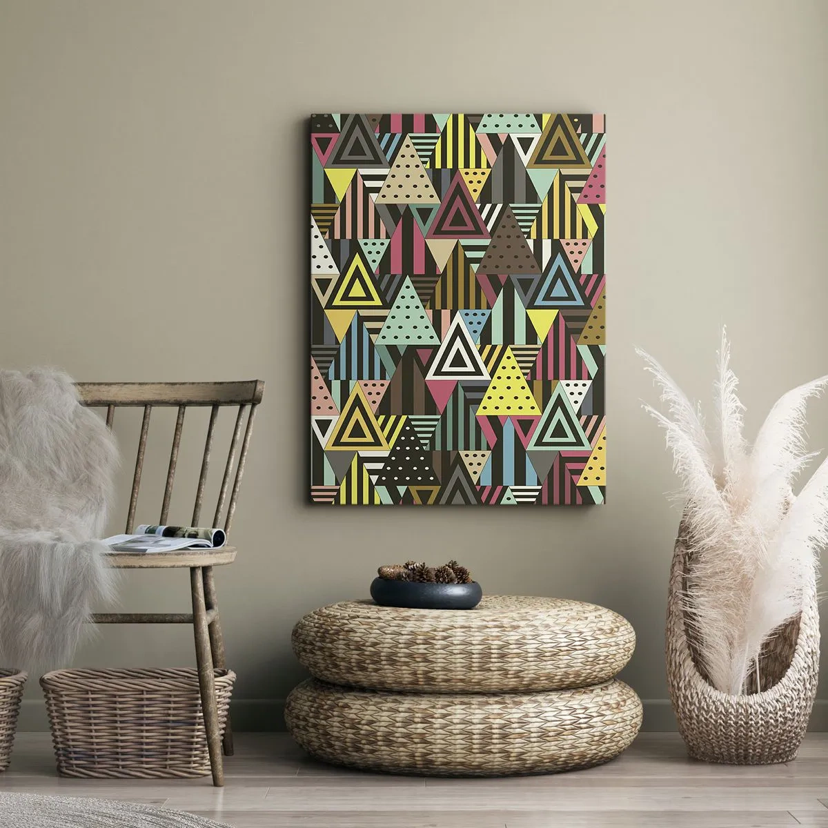 Canvas picture - In Rhythm on Three - 55x100 cm