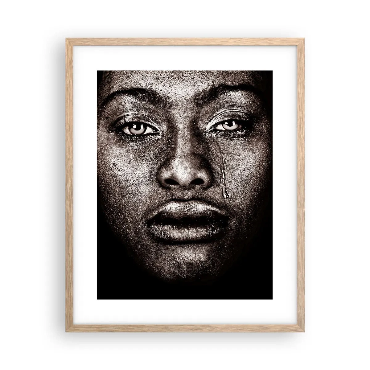 Poster in light oak frame - One Tear - 40x50 cm