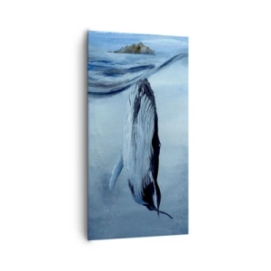 Canvas picture - Two Worlds of the North - 65x120 cm