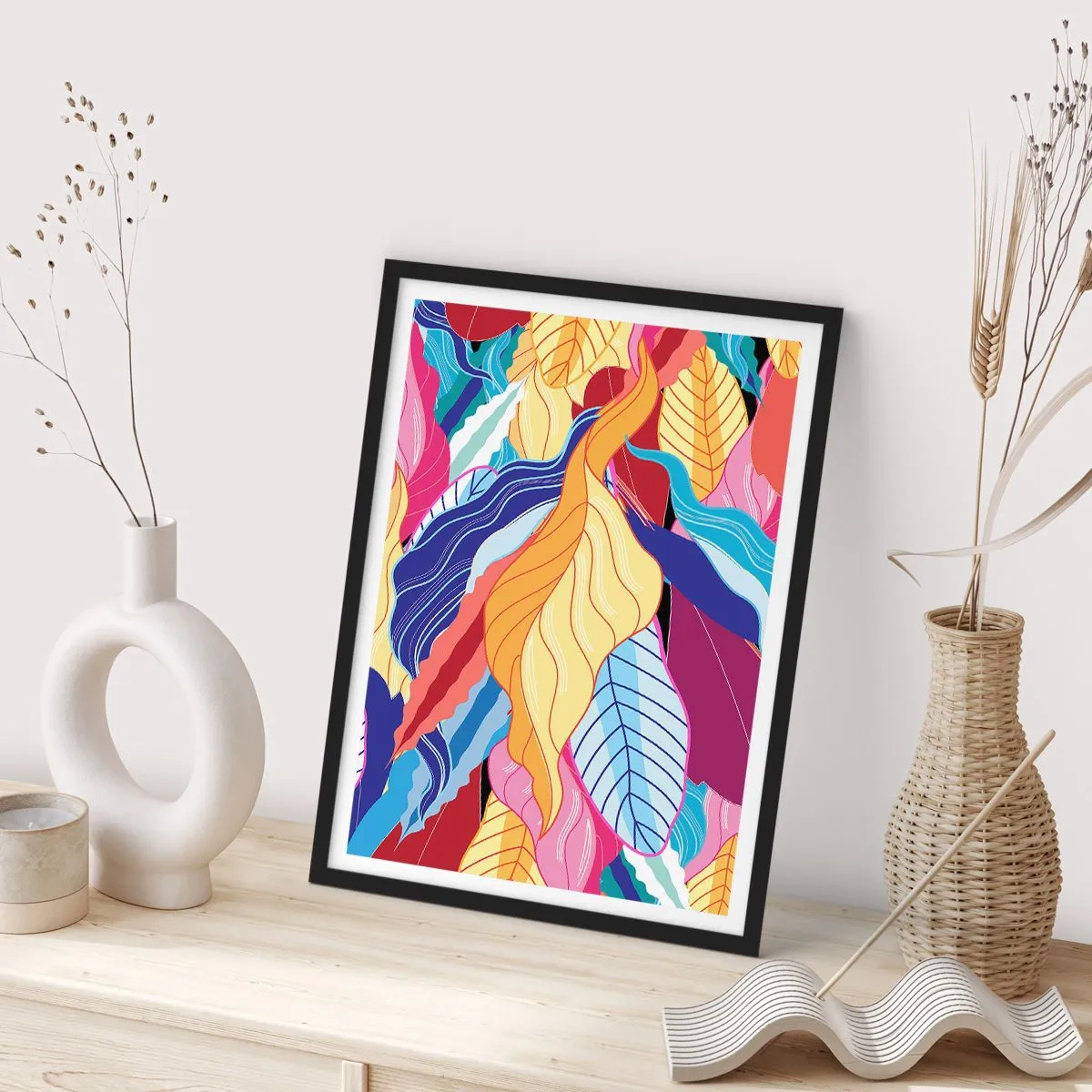Poster in black frame - Queen of Mess - 40x50 cm