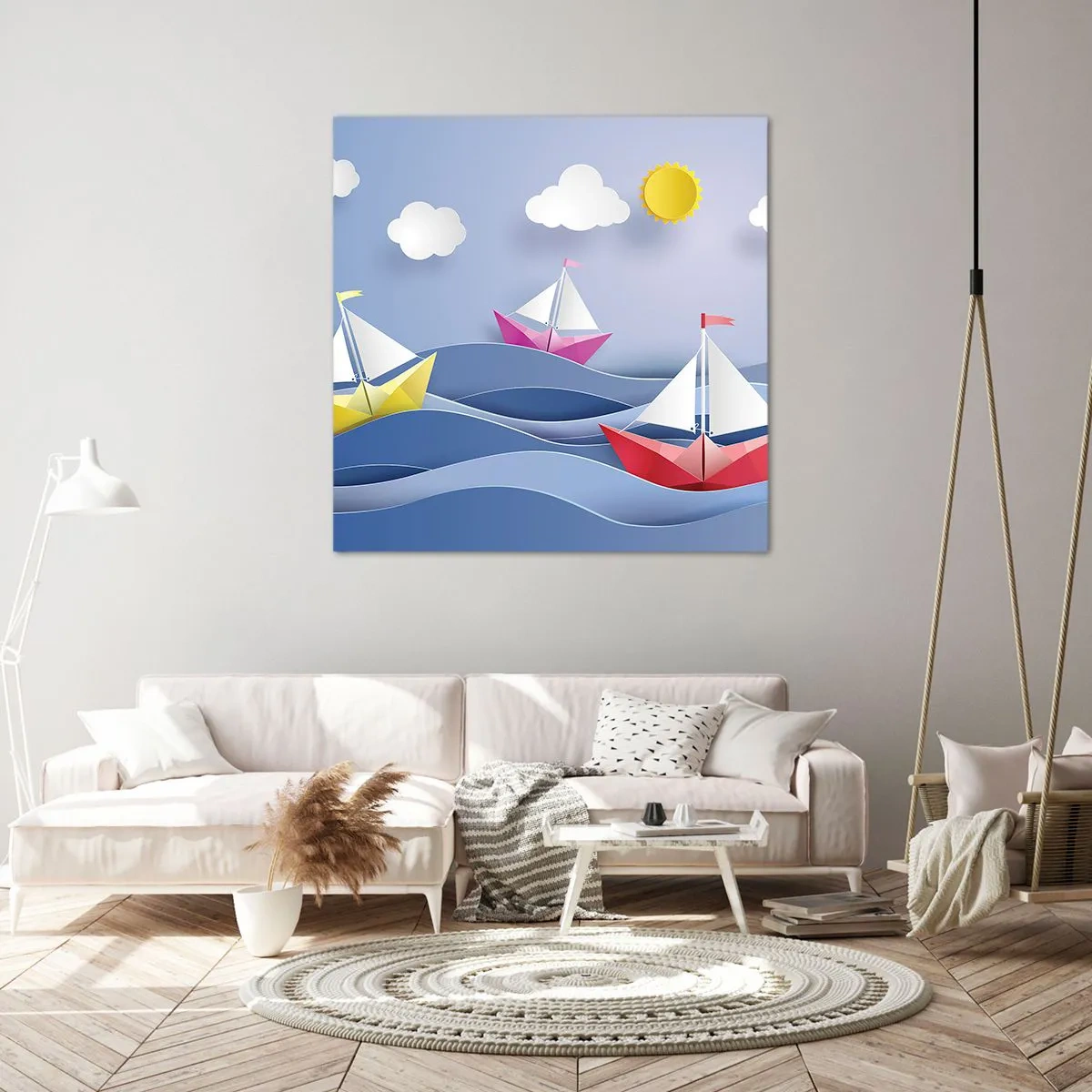 Canvas picture - Rocking the Waves - 50x50 cm