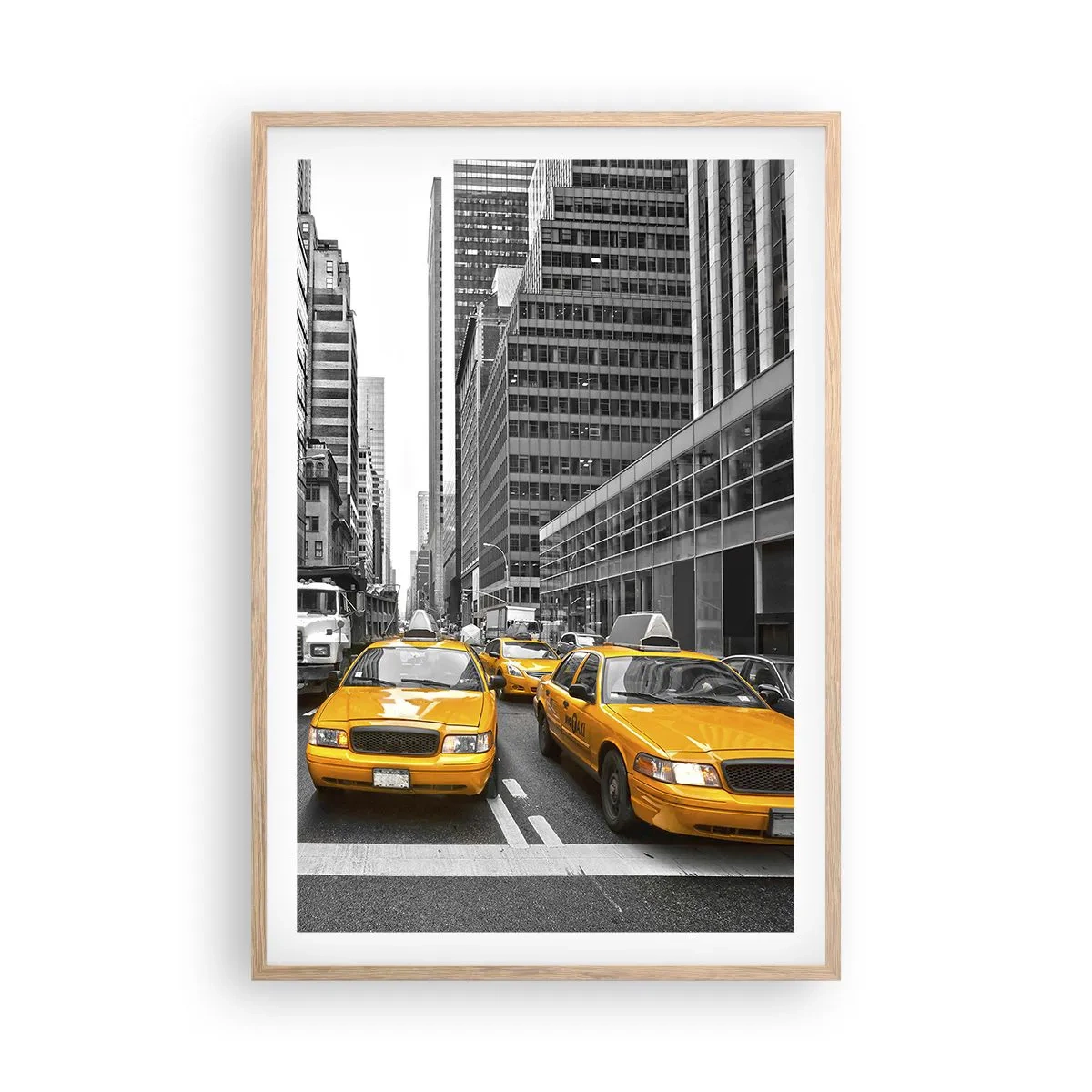 Poster in light oak frame - We Paint the City - 61x91 cm