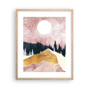 Poster in light oak frame - Night Guard - 40x50 cm