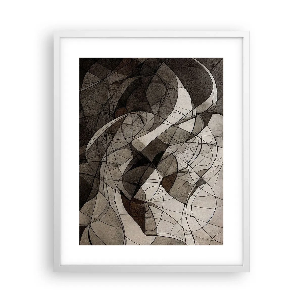 Poster in white frmae - Circulation of the Colours of the Earth - 40x50 cm