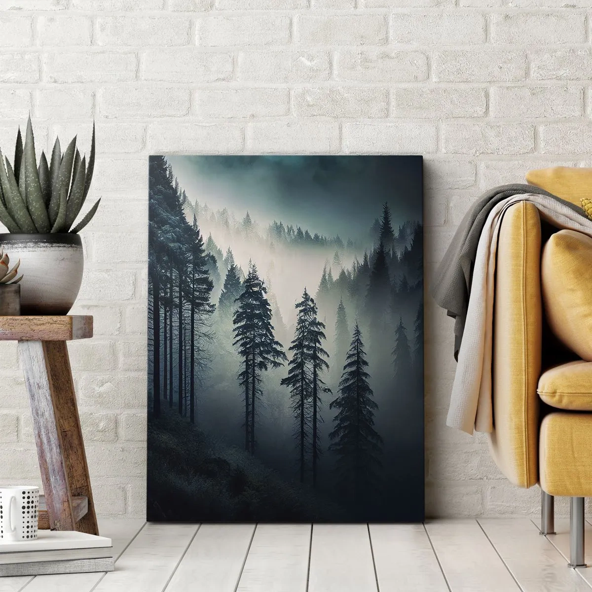 Canvas picture - Morning in the Mountains - 45x80 cm