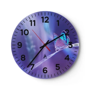 Wall clock - Clock on glass - Jewel of Nature - 40x40 cm