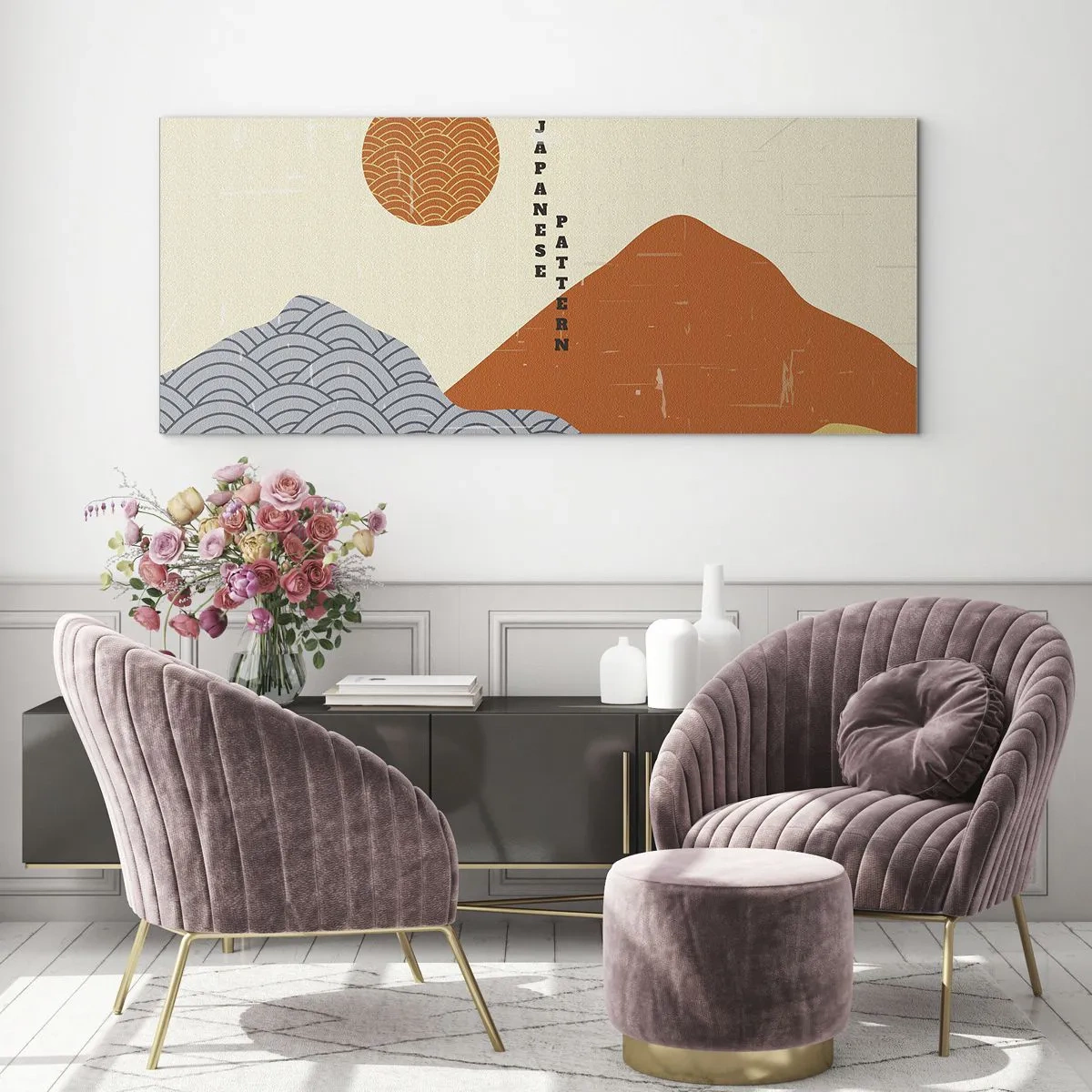 Glass picture - In the Japanese Spirit - 100x40 cm