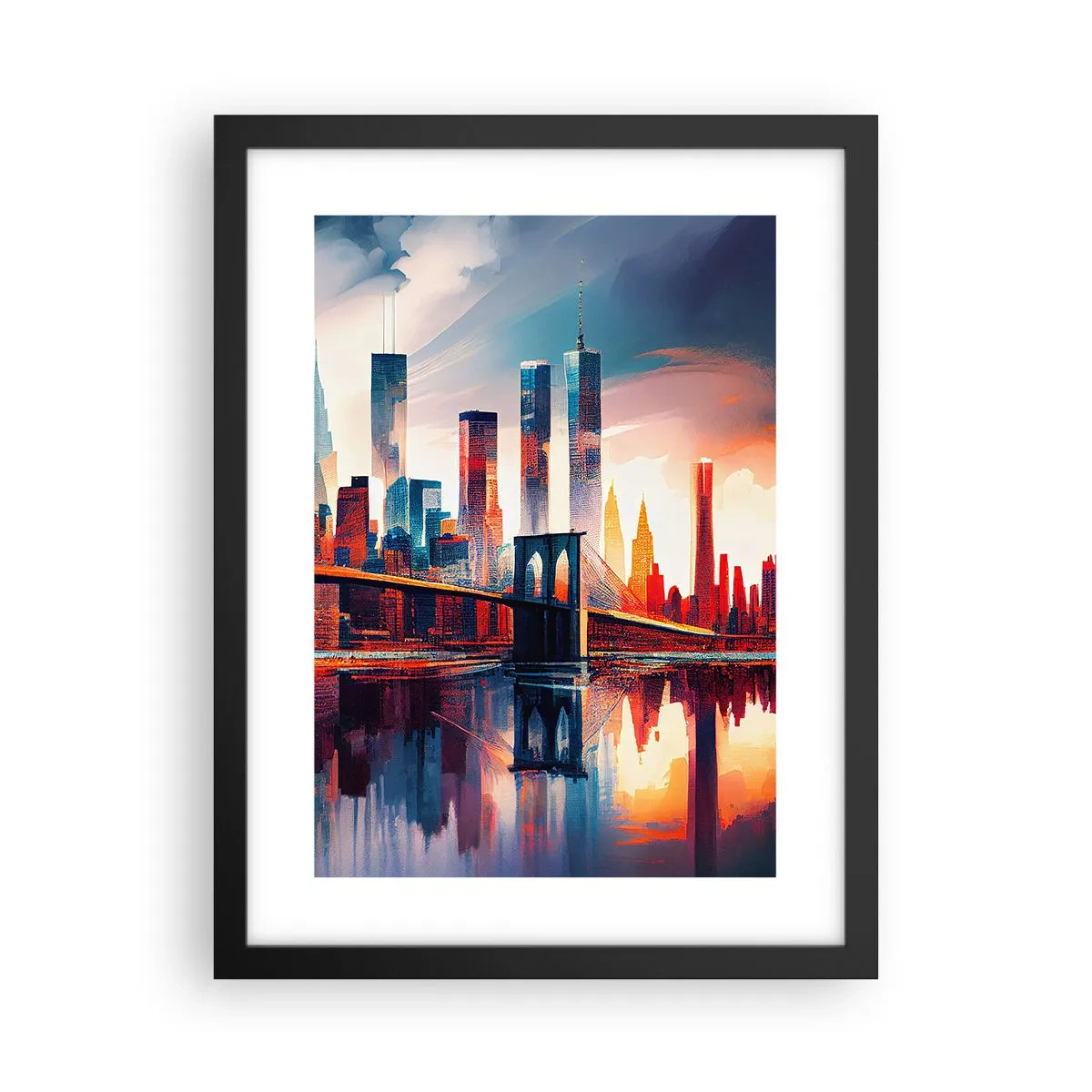 Poster in black frame - Fabulous New York - 30x40 cm