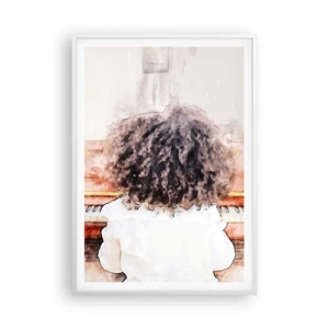 Poster in white frmae - In a New World - 70x100 cm