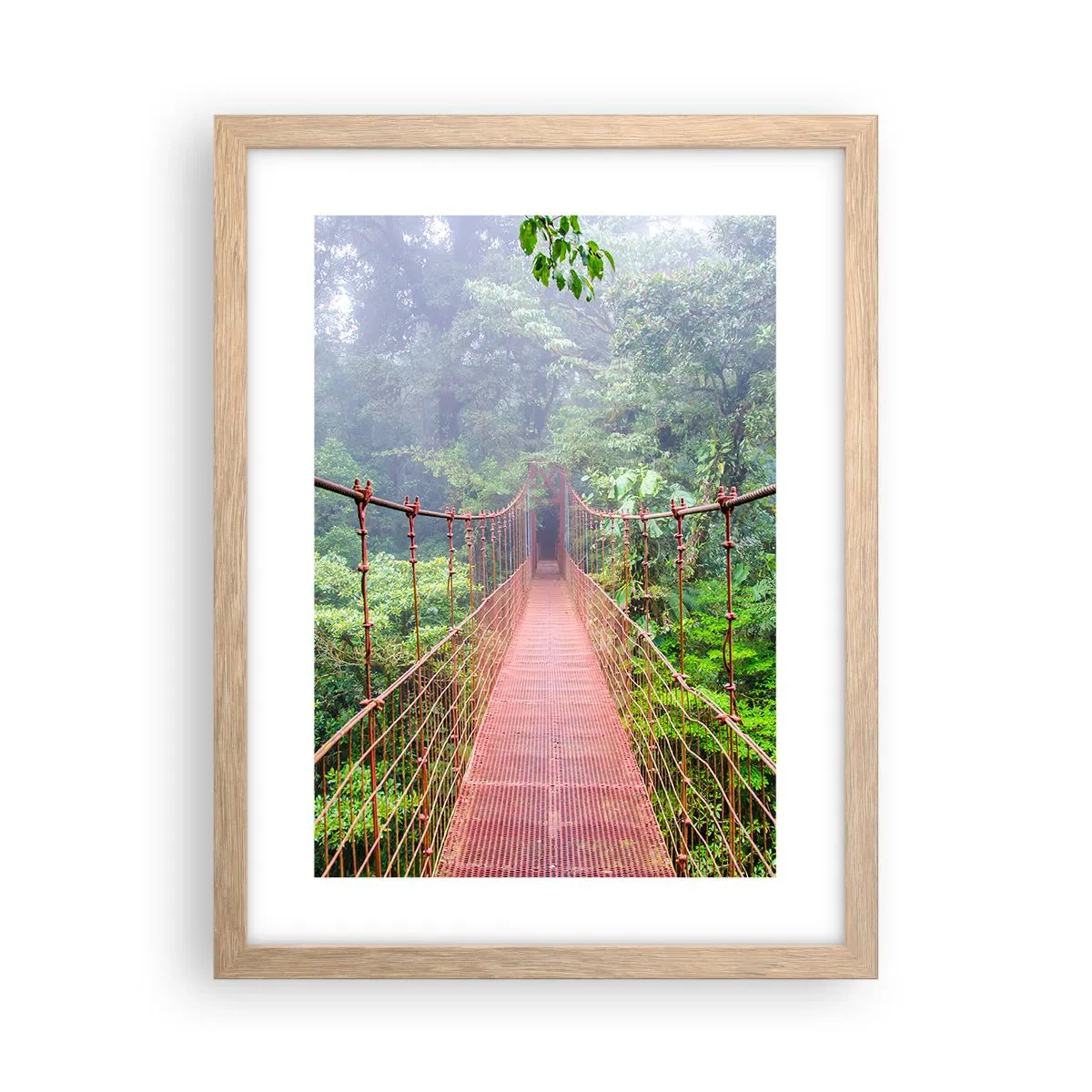 Poster in light oak frame - Suspended above Crowns - 30x40 cm