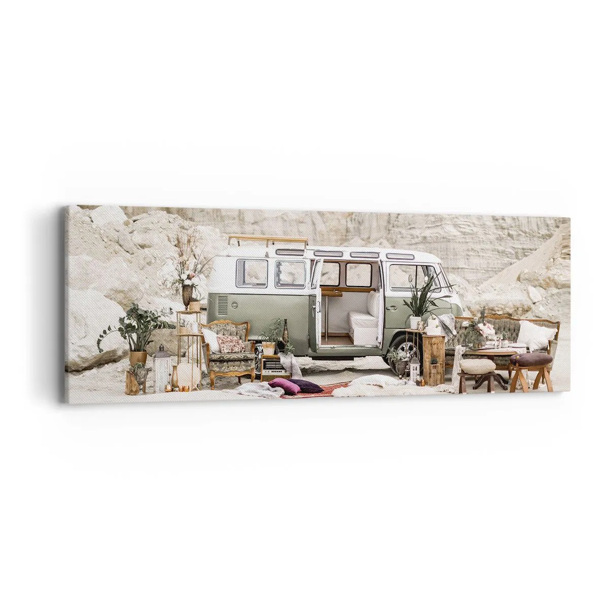 Canvas picture - Time to Start the Trip - 90x30 cm