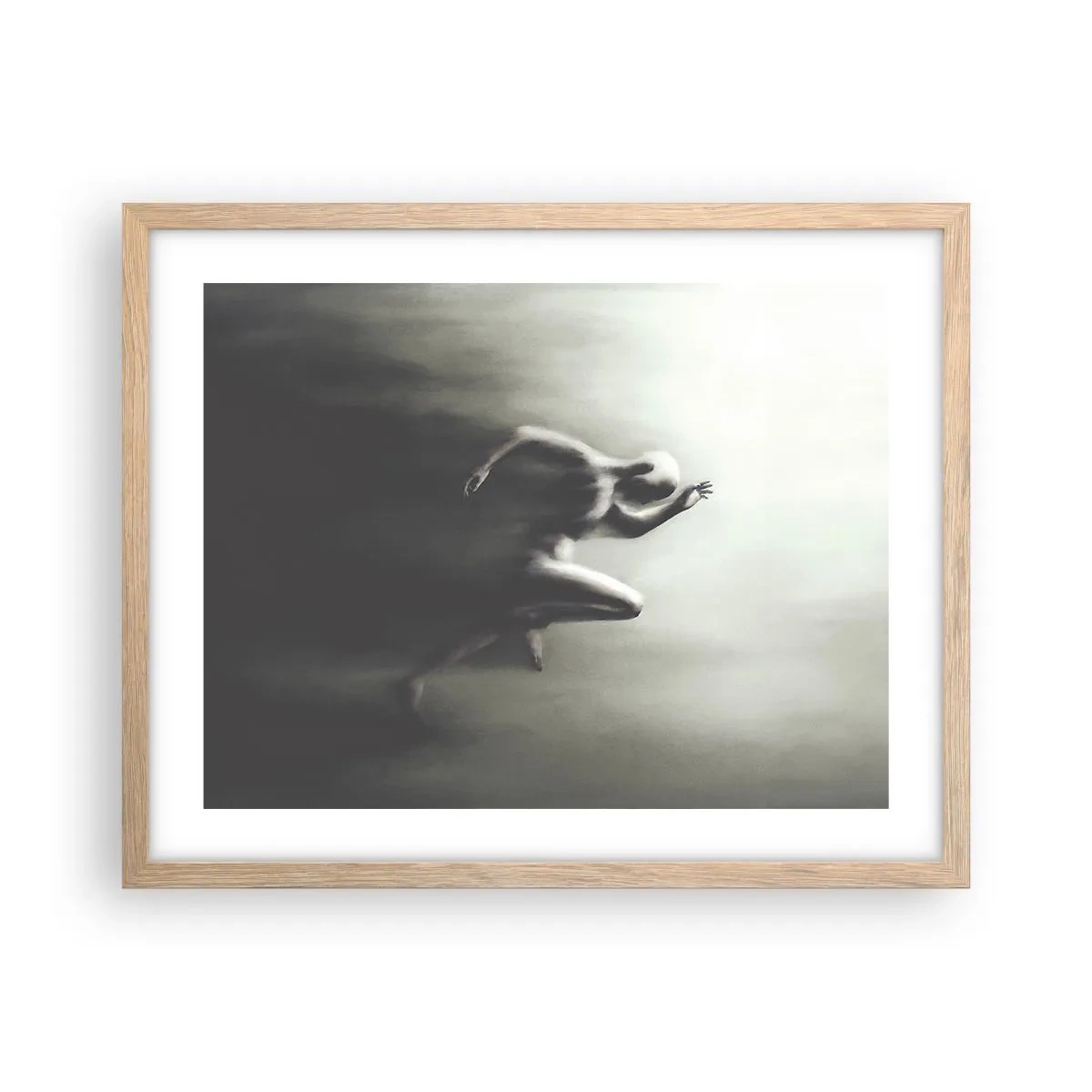 Poster in light oak frame - Unstoppable - 50x40 cm