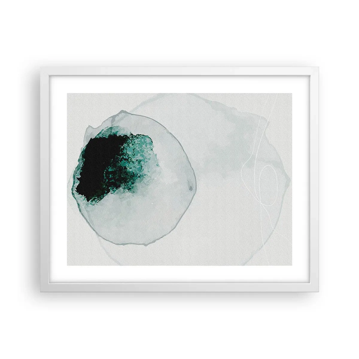 Poster in white frmae - In a Waterdrop - 50x40 cm