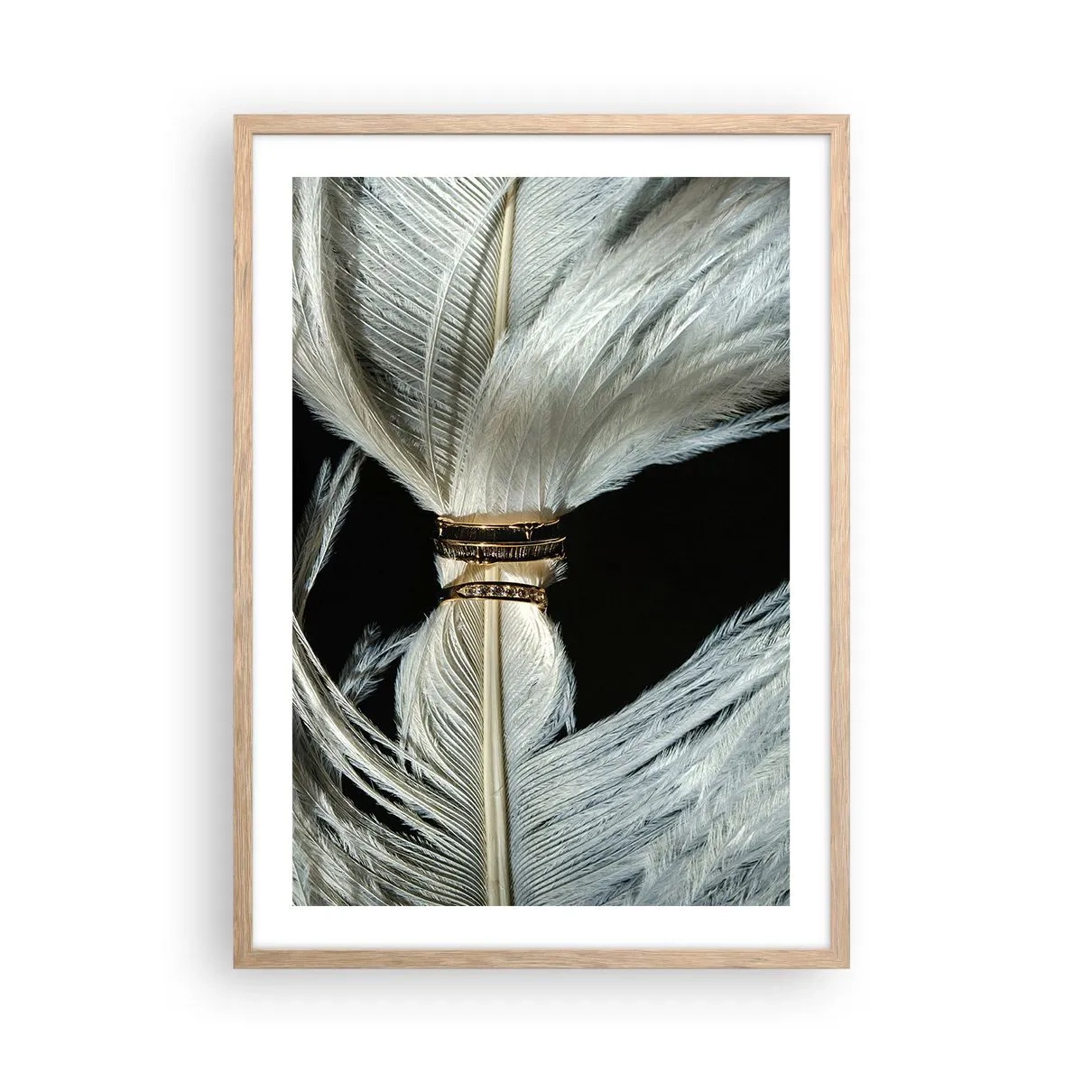 Poster in light oak frame - …and I won't Leave You… - 50x70 cm