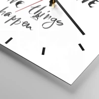 Clock face with lines