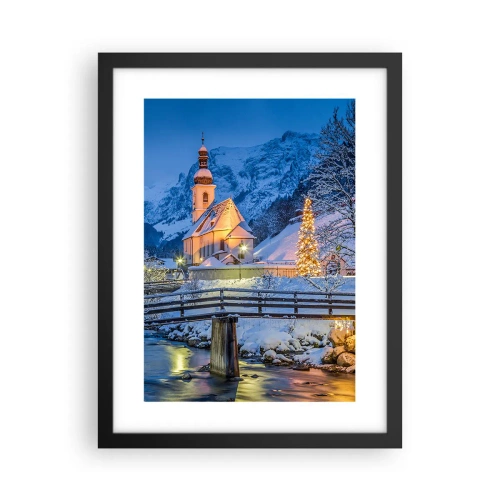 Poster in black frame - Spirit of Christmas - 30x40 cm