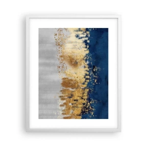 Poster in white frmae - Modern Composition and Twinkle - 40x50 cm