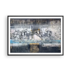 Poster in black frame - Icy Path - 100x70 cm