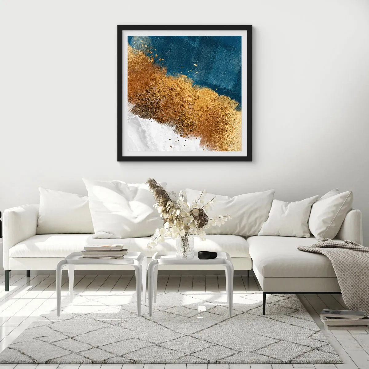 Poster in black frame - Colours of Summer - 50x50 cm