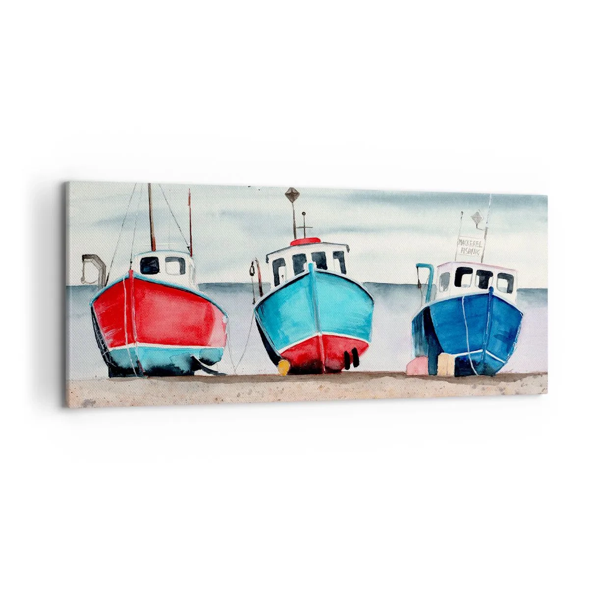 Canvas picture - Ready for Fishing - 120x50 cm