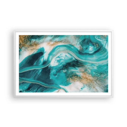 Poster in white frmae - River of Gold - 91x61 cm