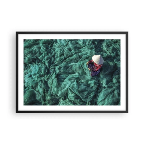 Poster in black frame - In the Sea of Nets - 70x50 cm