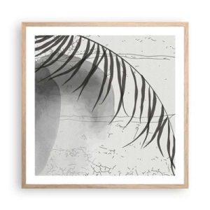 Poster in light oak frame - Subtle Exoticism of Nature - 60x60 cm