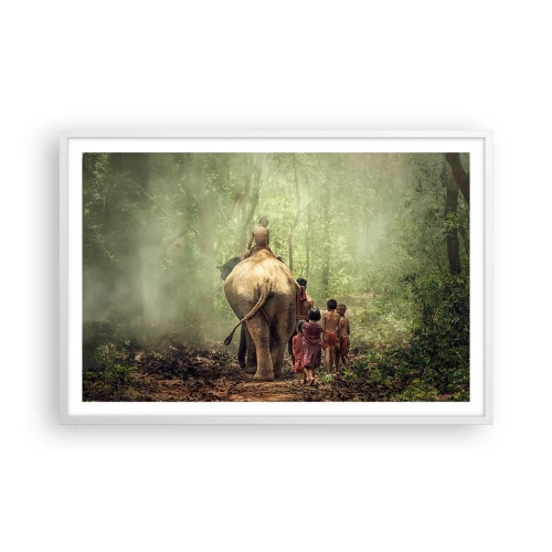Poster in white frmae - New Jungle Book - 91x61 cm