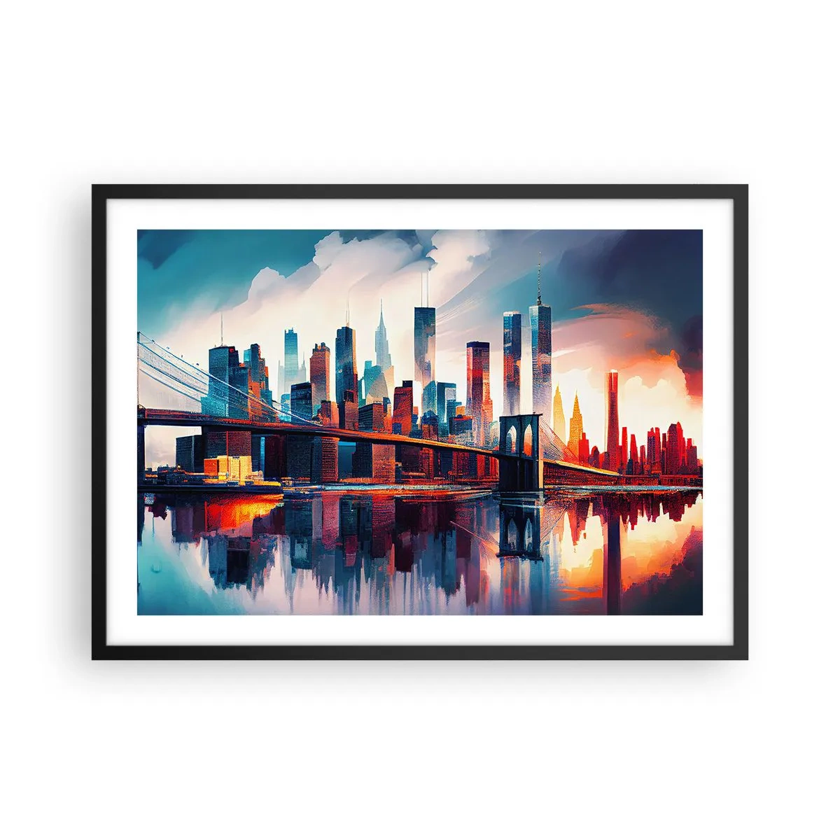 Poster in black frame - Fabulous New York - 70x50 cm