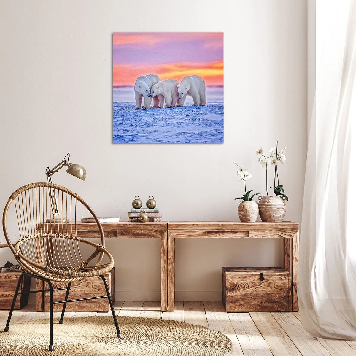 Canvas picture - Family Warmth Is Enough - 50x50 cm