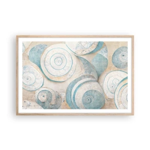 Poster in light oak frame - What Does a Shell Hide? - 91x61 cm