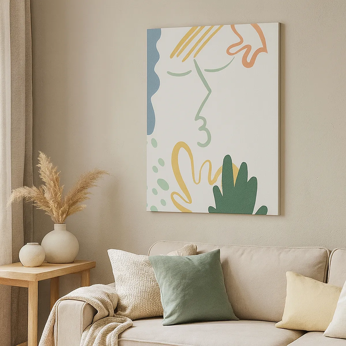 Canvas picture - Kiss of Flowers - 50x70 cm